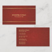 Trending Professioneel Verfijnd Creatief Vlak Visitekaartje (Voorkant / Achterkant)