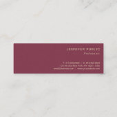 Trending Professionele Moderne Parel Afwerking Lux Mini Visitekaartje (Achterkant)