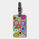 Trending Psychadelische Bloem Power Print Accessoi Bagagelabel (Voorkant verticaal)