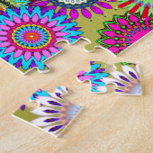 Trending Psychadelische Bloem Power Print Accessoi Legpuzzel (Zijkant)