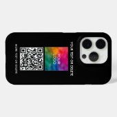 Trending QR Code Upload Logo Aangepaste Sjabloon Case-Mate iPhone Case (Achterkant (horizontaal))