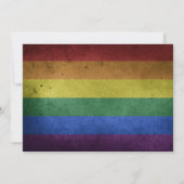 Trending Rainbow kerstboom LGBT Pride Weddenschap Kaart (Achterkant)
