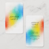 Trending regenboog kleuren Elegante Sjabloon Moder Visitekaartje (Voorkant / Achterkant)