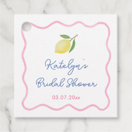 Trending Roze Squiggle Main Squeeze Bruiloftsborre Bedankjes Labels