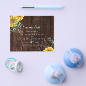 Trending Rustic Wedding Save Date Sunflower Flyer (Enkel)