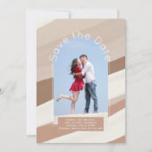 Trending Save the Date | Foto Aardetinten Cacao Kaart (Voorkant)