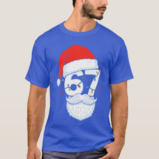 Trending Si Seven Meme Kerstmis 67 Kerstman Gezich T-shirt