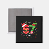 Trending Six Seven Meme Kerstmis 67 Xmas Mannen Vr Magneet (Voorkant / Achterkant)