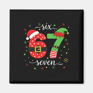 Trending Six Seven Meme Kerstmis 67 Xmas Mannen Vr Magneet