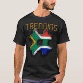 Trending South Africa Flag Casual Mode T-shirt T (Voorkant)