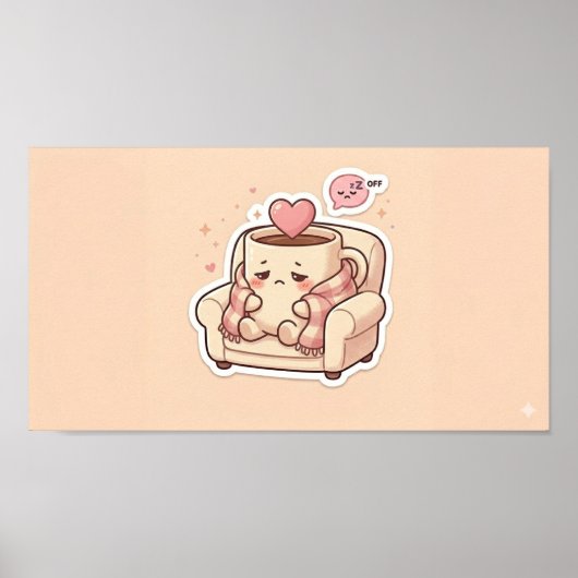 Trending Stickercollectie | Schattige & Grappige D Poster (Voorkant)