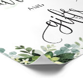 Trending succulente eucalyptuskaarten en cadeausch poster (Hoek)