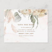 Trending Terracotta Pampas Grass Wedding Briefkaart (Voorkant)