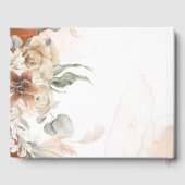 Trending Terracotta Pampas Grass Wedding Gastenboek (Achterkant)