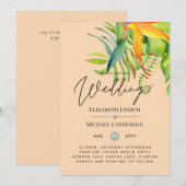Trending Tropical Leaves Wedding Luau Reception (Voorkant / Achterkant)