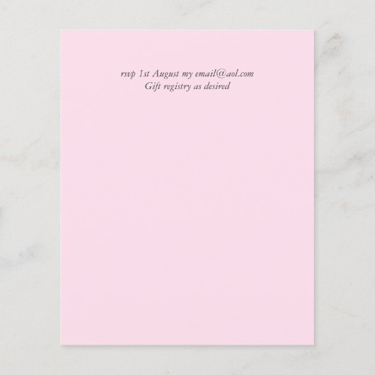 Trending Trouw Kleur Roze BUDGET Save the Dates (Achterkant)