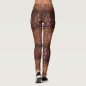 Trending Viking Armor Vest brown Abstract Leggings (Achterkant)