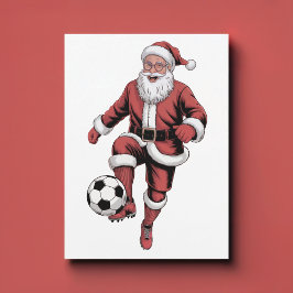 Trending Voetbal Kerstman Nieuwgetrouwd Kerstkaart