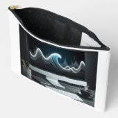 Trending Wave Inside PC-monitor met kopje thee Etui (Open)
