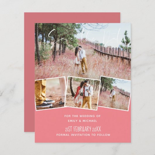 Trending Weddenschap Kleurroze BUDGET Opslaan datu (Voorkant / Achterkant)