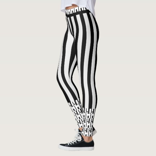 Trending Zebra Chic Monochrome Leggings (Links)