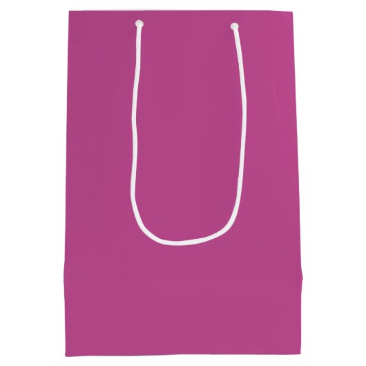 Trendkleur - Berry Medium Gift Bag Medium Cadeauzakje (Achterkant)