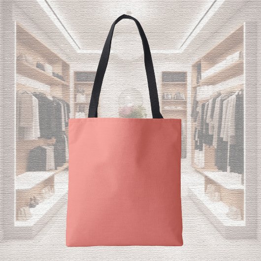 Trendkleur - Coral Sunset Canvas tas
