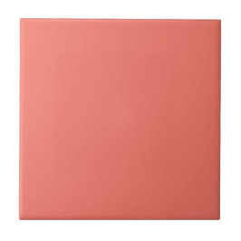 Trendkleur - Coral Sunset Decoratieve Keramische T Tegeltje