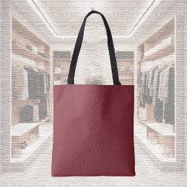 Trendkleur - Crimson Red Canvas tas