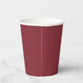 Trendkleur - Crimson Red Paper Cups Papieren Bekers (Rechts)