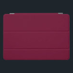 Trendkleur - Dark Bourgogne - iPad Smart Hoesje iPad Pro Cover<br><div class="desc">Moderne en stijlvolle effen kleurige donkerbordeaux/donkerrode wijn iPad Smart Hoesje van ons "Trendy Pink Christmas Color Collectie". Elegant effen donker bordeaux niet alleen voor Kerstmis.</div>