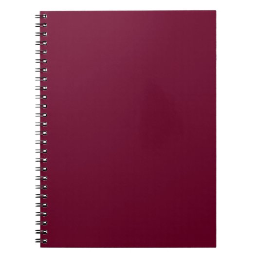 Trendkleur - Dark Bourgogne Notitieboek (Voorkant)