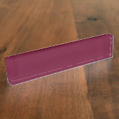 Trendkleur Dark Bourgondië Naam Bord Naambordje (Zijkant)
