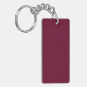 Trendkleur Dark Bourgondische Sleutelhanger (Voorkant Links)