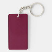 Trendkleur Dark Bourgondische Sleutelhanger (achterkant)