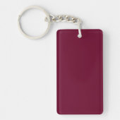 Trendkleur Dark Bourgondische Sleutelhanger (Voorkant)