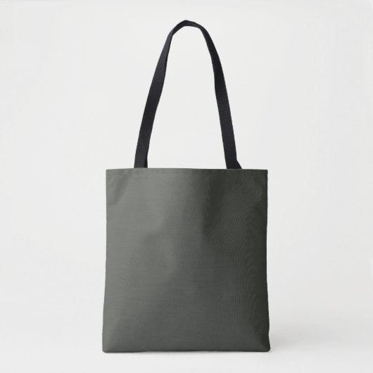 Trendkleur - Dark Forest Grey Canvas tas (Voorkant)