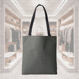 Trendkleur - Dark Forest Grey Canvas tas