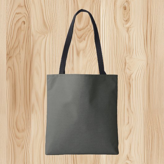 Trendkleur - Dark Forest Grey Canvas tas