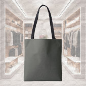 Trendkleur - Dark Forest Grey Canvas tas