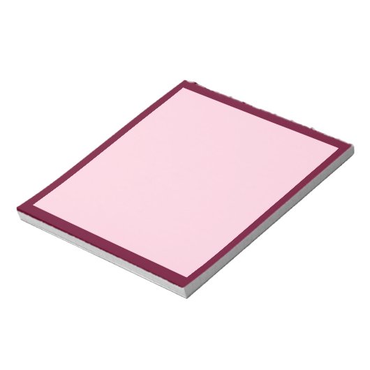 Trendkleur - donker bordeaux / roze Notitieblok (Linkerzijde)