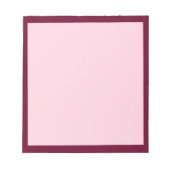 Trendkleur - donker bordeaux / roze Notitieblok (Voorkant)