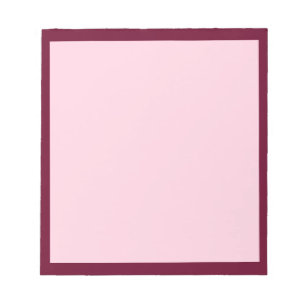 Trendkleur - donker bordeaux / roze Notitieblok