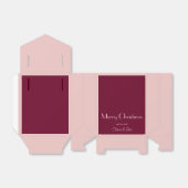 Trendkleur Donker Bourgogne Bedankdoosjes (Uitgevouwen)