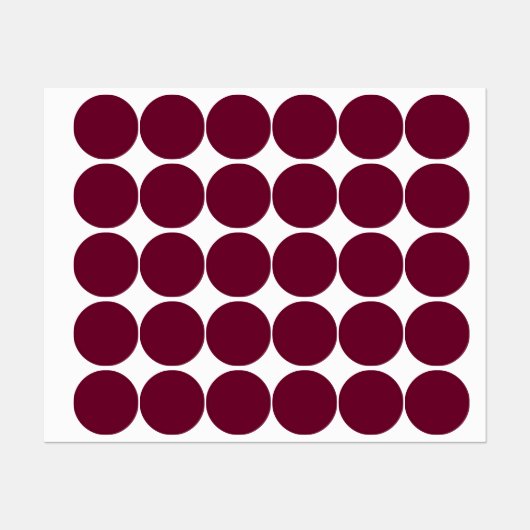 Trendkleur - Donker Bourgogne - Labels (Vel)