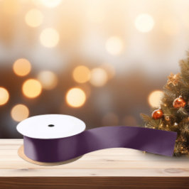 Trendkleur Donker Paars Satijnen Lint