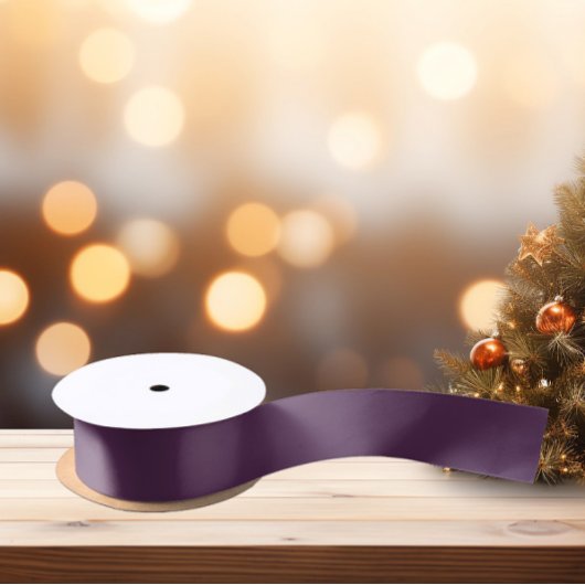 Trendkleur Donker Paars Satijnen Lint