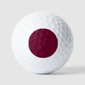 Trendkleur Donkere Bourgondische golfballen (Voorkant)