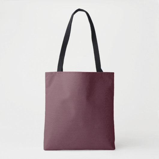 Trendkleur - Donkerrode Canvas tas (Voorkant)