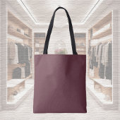 Trendkleur - Donkerrode Canvas tas